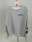 Sweater Namaste gestreift in Schwarz/Offwhite Artikel 6146