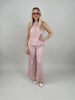 Marlene Hose Kofferstoff Punkte in Rosa/Beige
