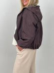 Jacke Leo-Futter in Mokka
