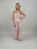 Marlene Hose Kofferstoff Punkte in Rosa/Beige
