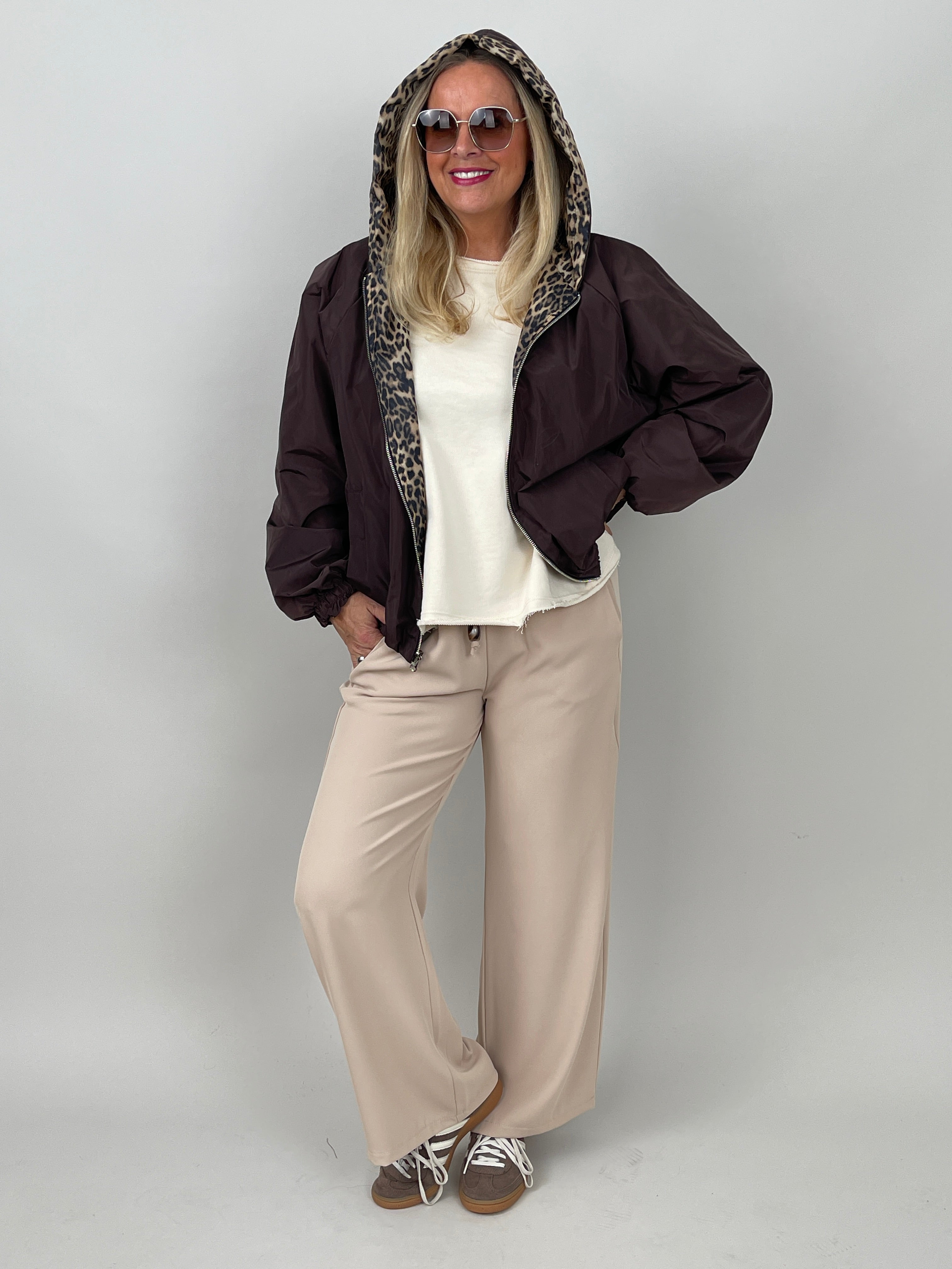 Jacke Leo-Futter in Mokka