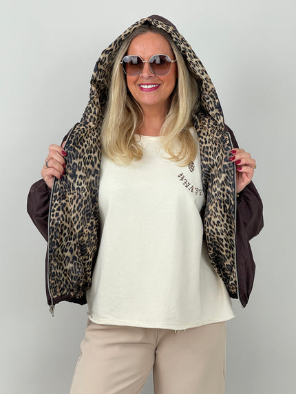 Jacke Leo-Futter in Mokka