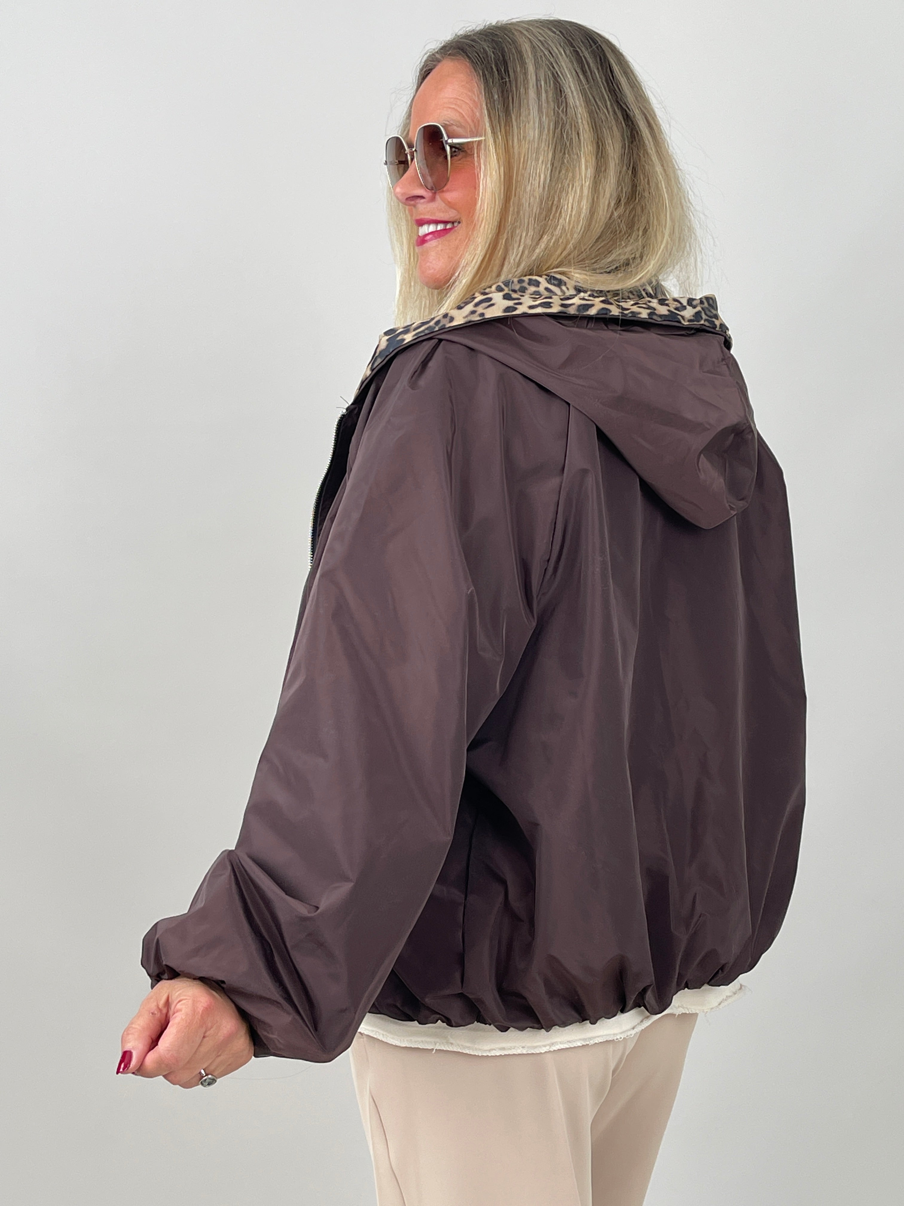 Jacke Leo-Futter in Mokka