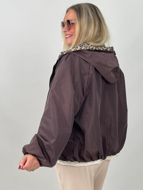 Jacke Leo-Futter in Mokka