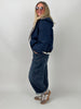 Jacke Leo-Futter in Marine