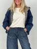 Jacke Leo-Futter in Marine