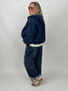 Jacke Leo-Futter in Marine