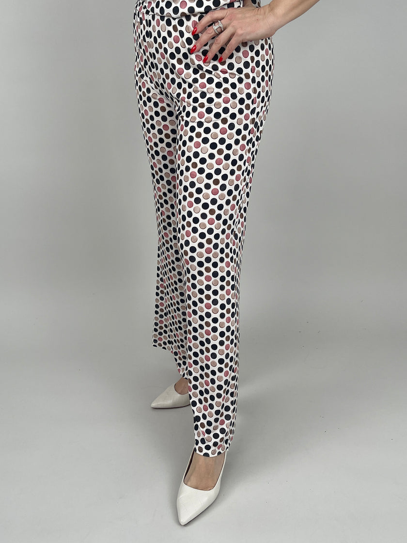 Marlene Hose Kofferstoff Punkte in Schwarz/Beige Artikel 7000