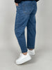 Jeans Barrel-Schnitt Herzen-Nieten