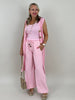 Lange Strickweste in Candypink Artikel 6185