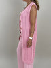 Lange Strickweste in Candypink Artikel 6185