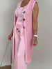 Lange Strickweste in Candypink Artikel 6185