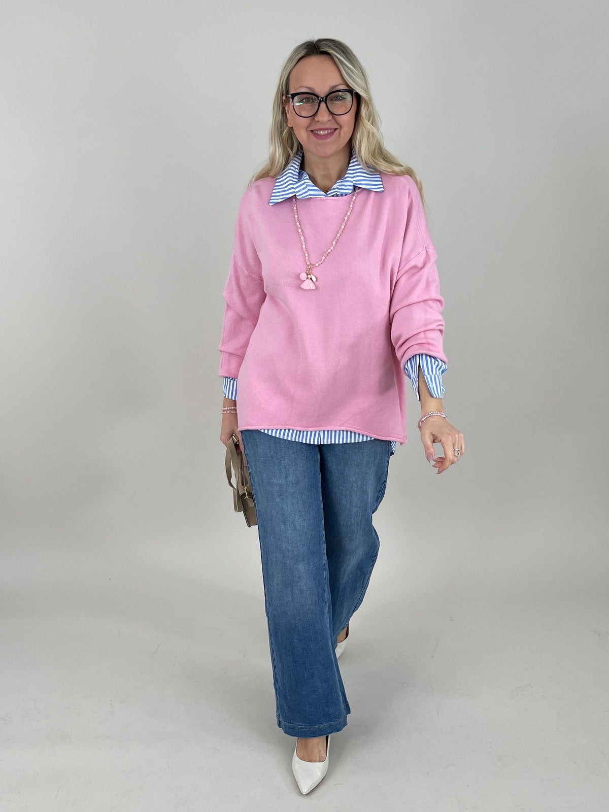 Pullover Feinstrick in versch. Farben
