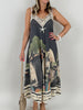 Kleid Feinstrick mit tollem Muster in Grau Artikel 6157