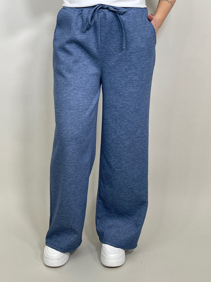Sweatpants Wide Leg in Denim Blau Artikel 5660