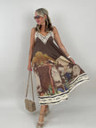Kleid Feinstrick mit tollem Muster  in Mokka Artikel 6156