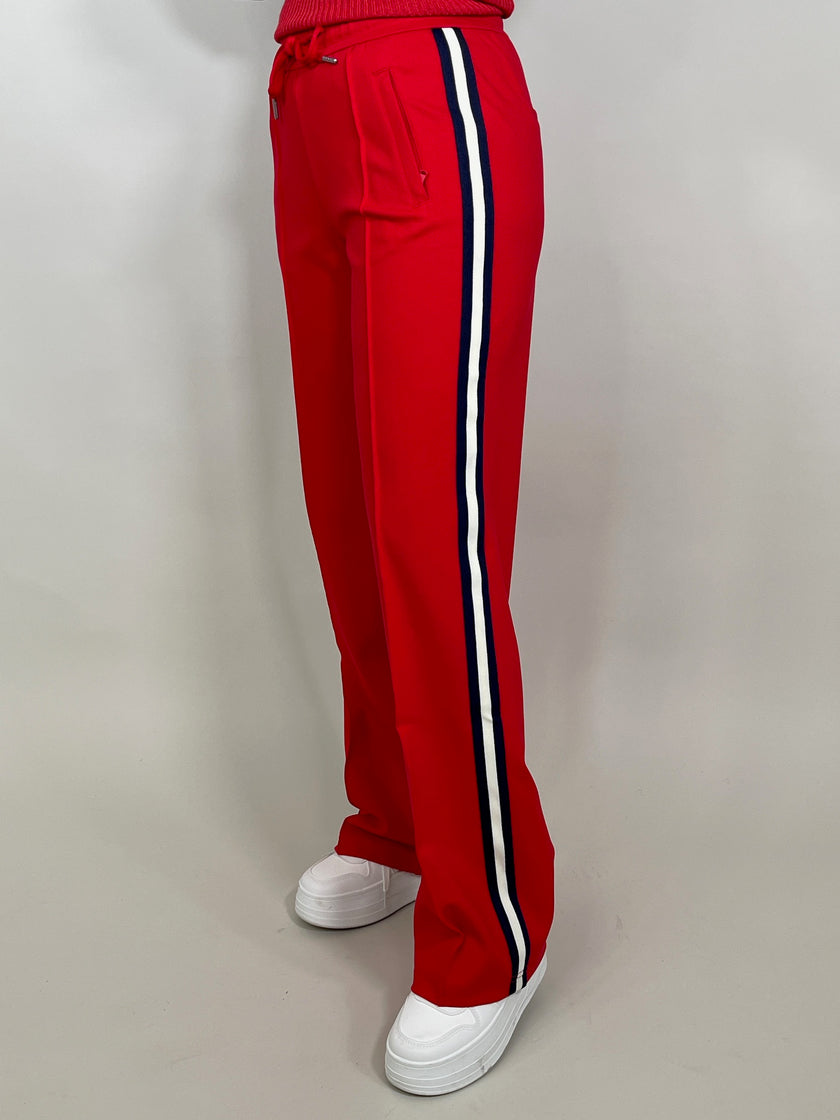 Palazzo-Hose von Red Button mit Seitenstreifen in Rot