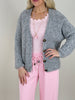 Cardigan Bouclé in Grau