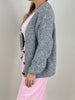 Cardigan Bouclé in Grau