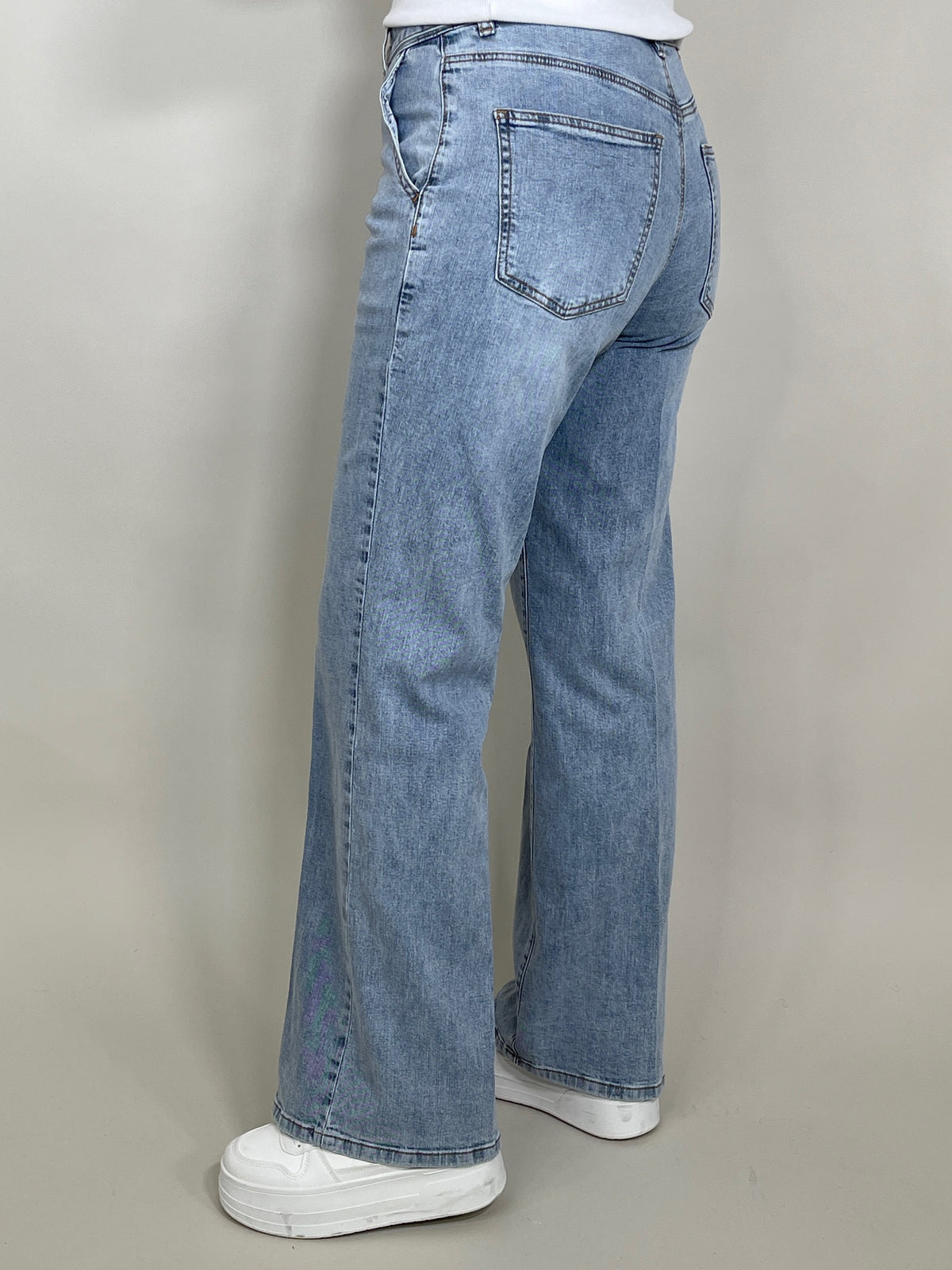 Jeans Wide Leg Bleached von Red Button
