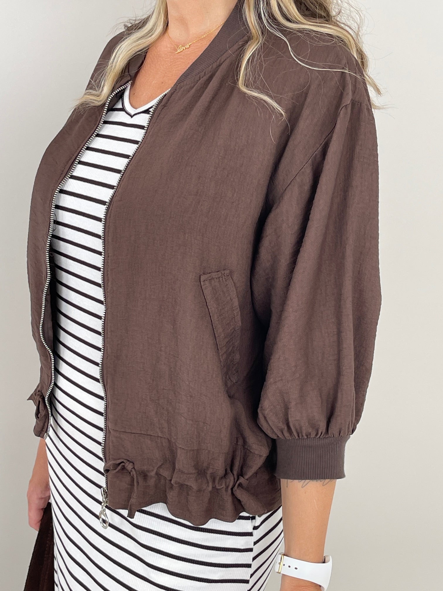 Blouson in Mokka Artikel 6168