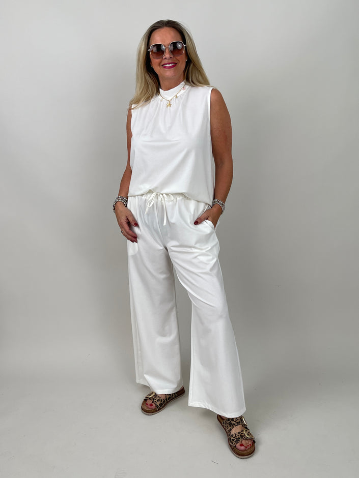 Hose Butterstoff in Offwhite