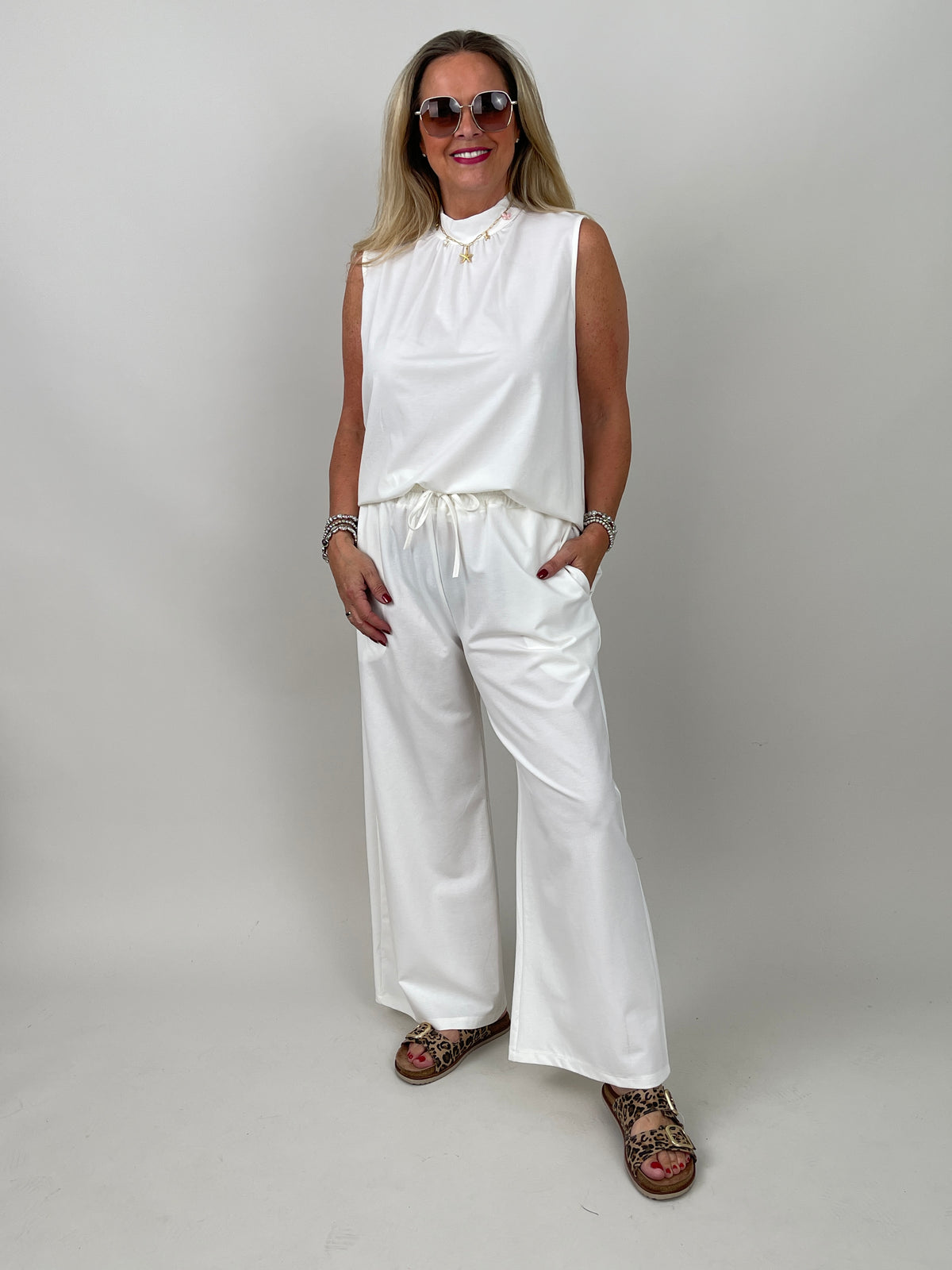 Hose Butterstoff in Offwhite