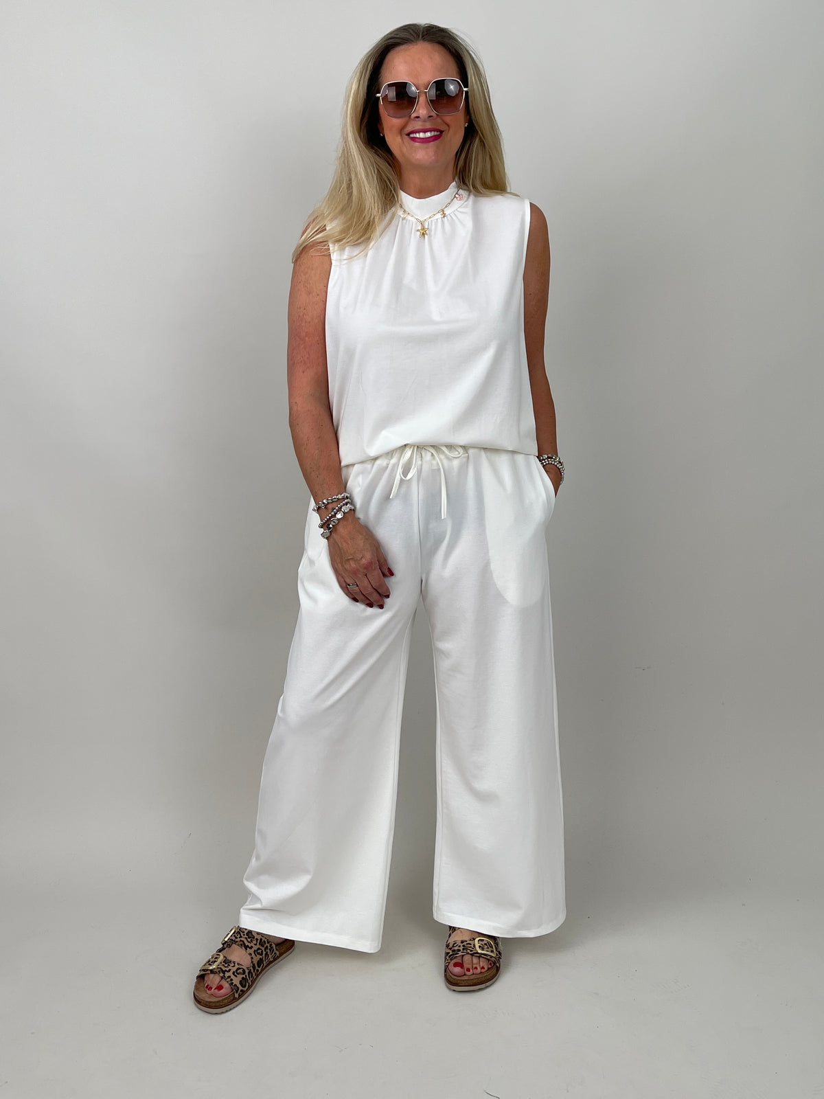 Hose Butterstoff in Offwhite