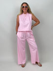 Hose Butterstoff in Rosa