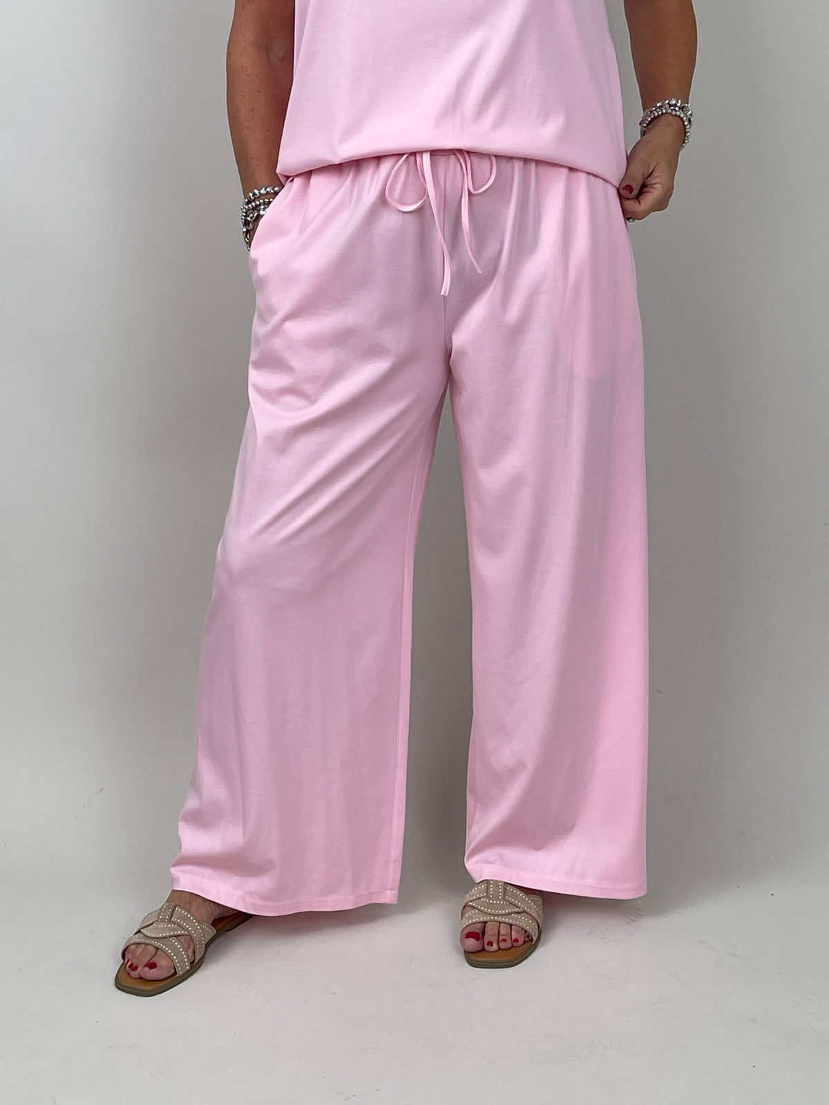 Hose Butterstoff in Rosa