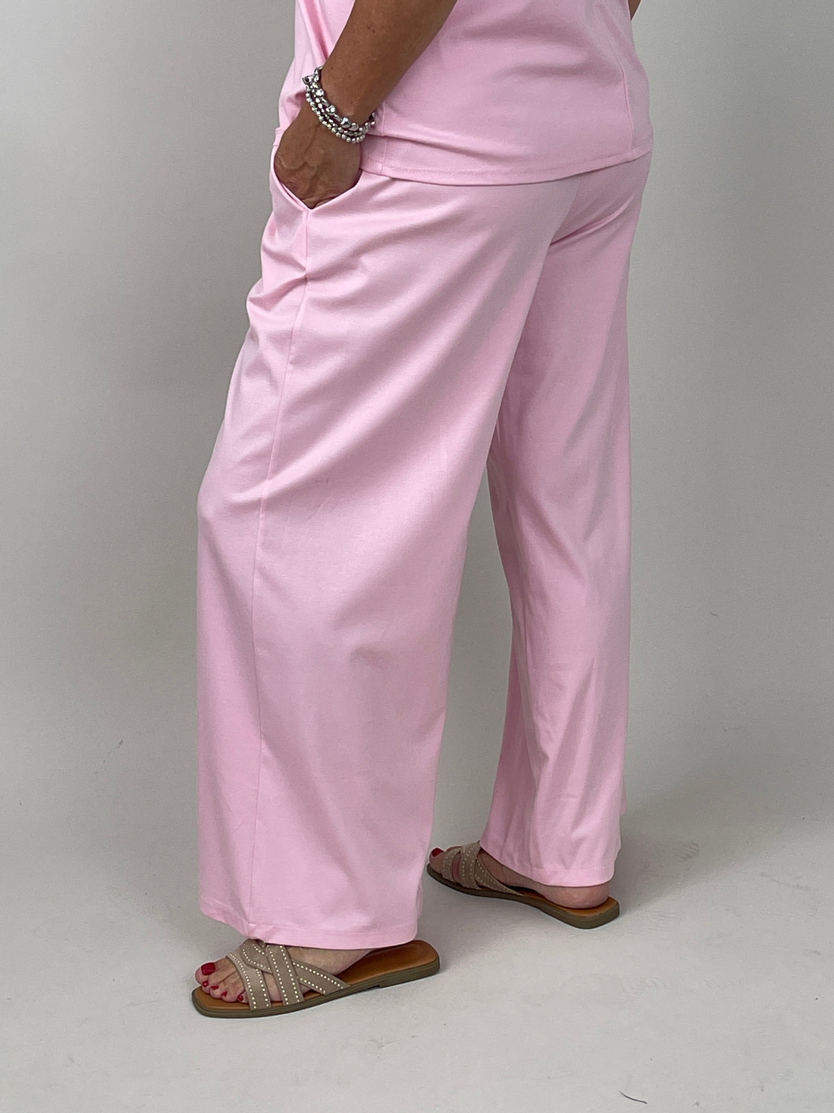Hose Butterstoff in Rosa