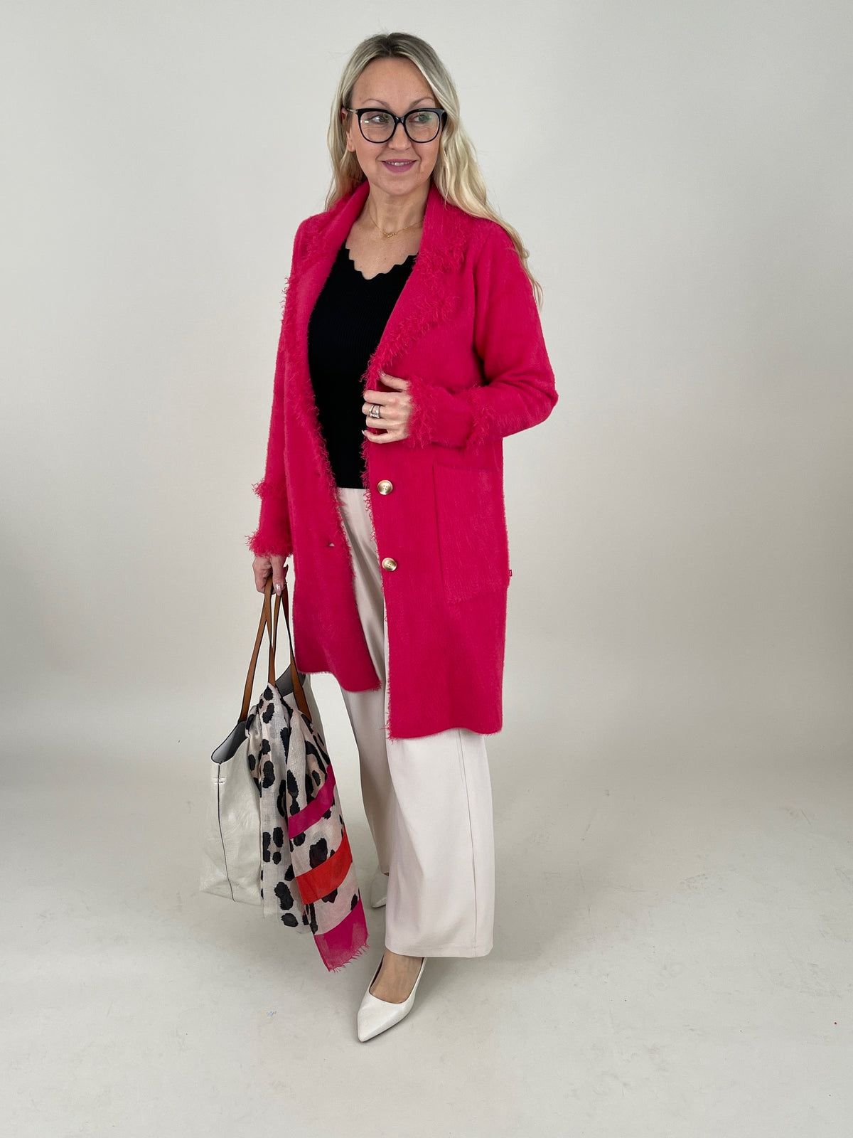 Mantel Catena von Rino&Pelle in Pink Punch