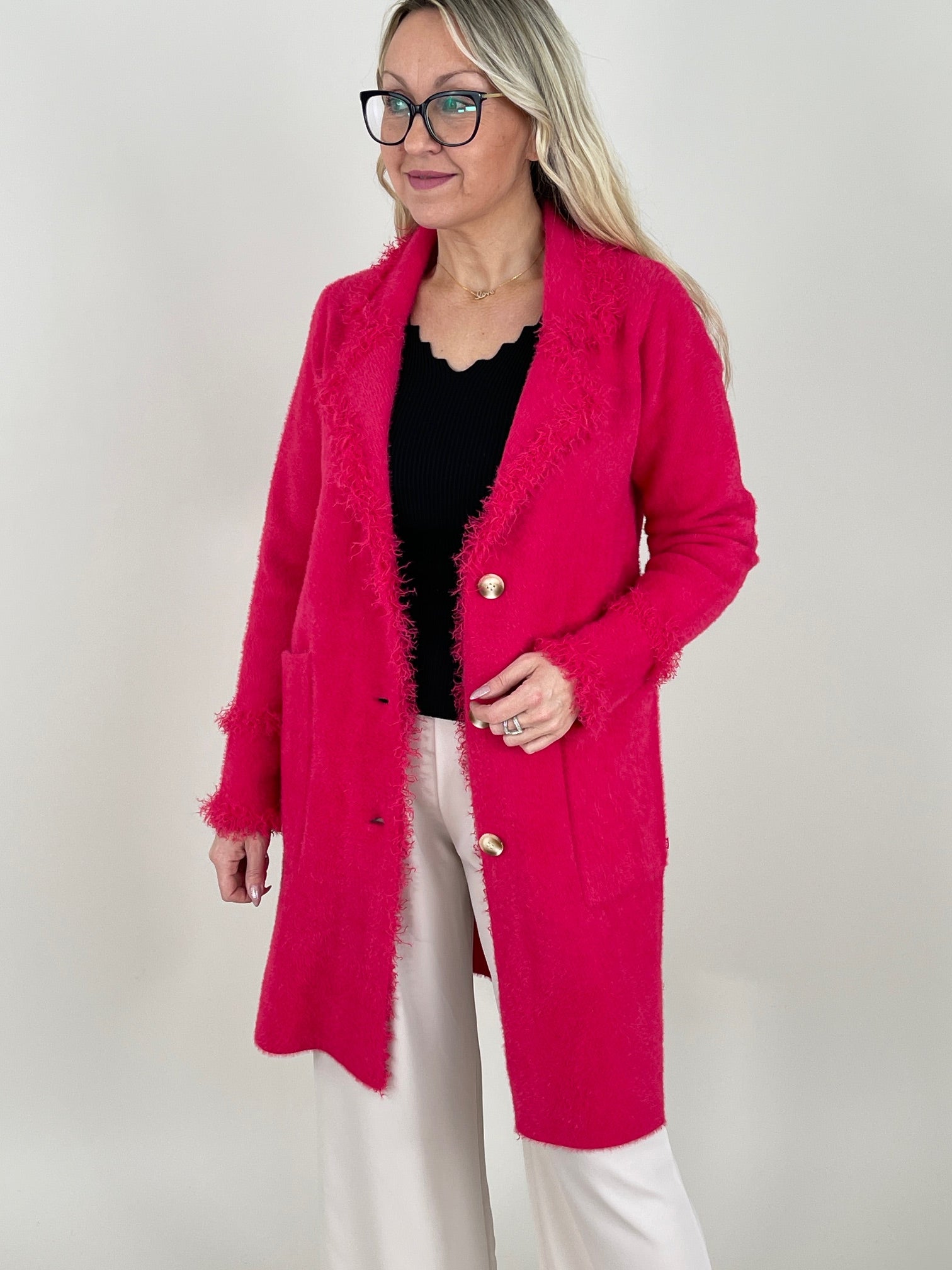 Mantel Catena von Rino&Pelle in Pink Punch Artikel RP6750