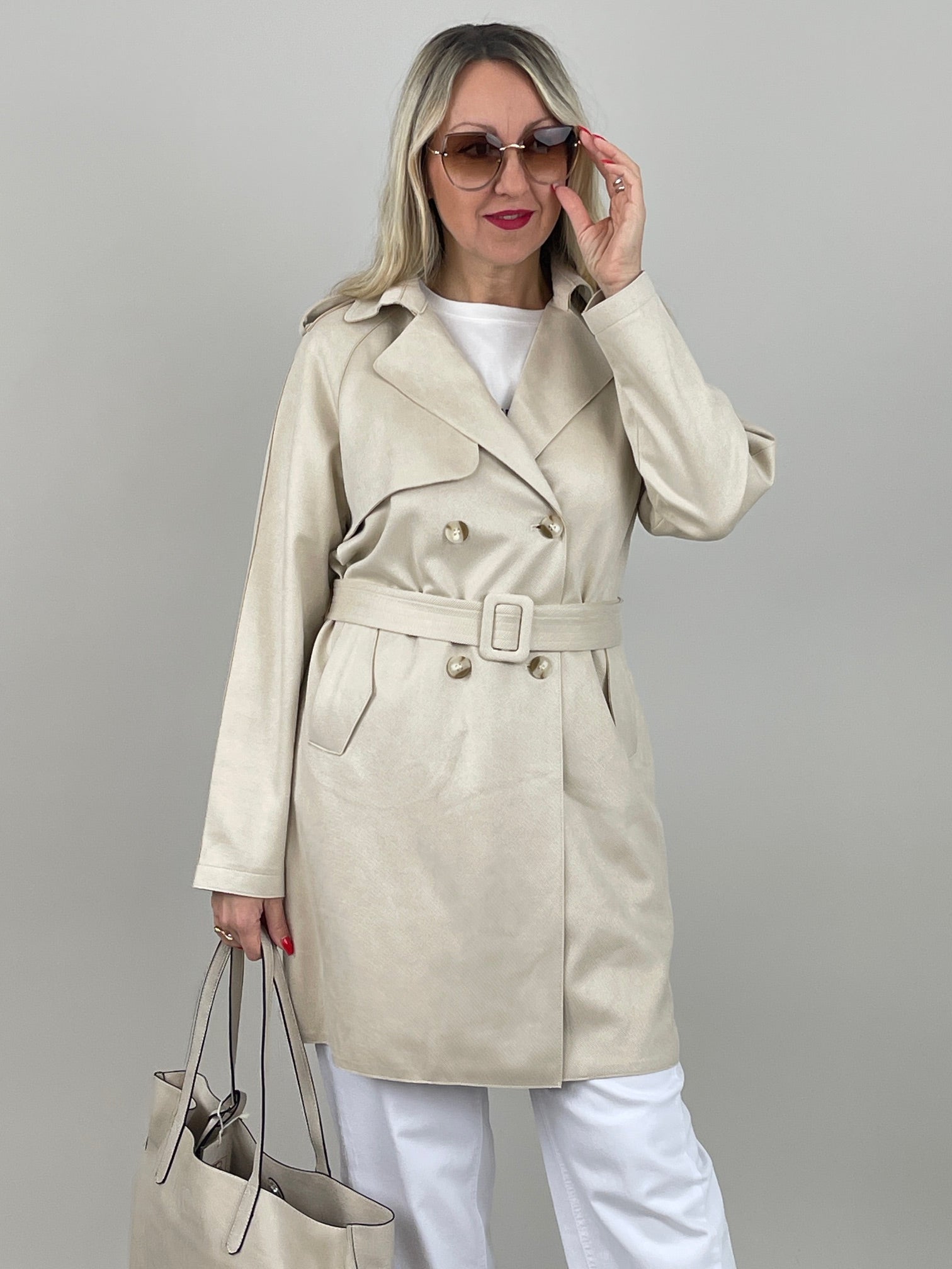 Trenchcoat von Rino&Pelle in Birch Art. RP7027