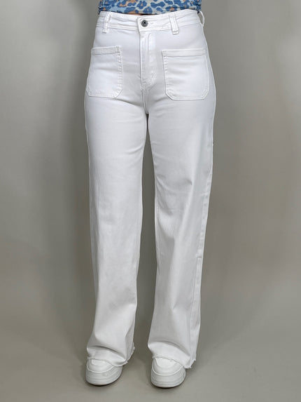 Jeans Wide Leg in Weiß Artikel 5670