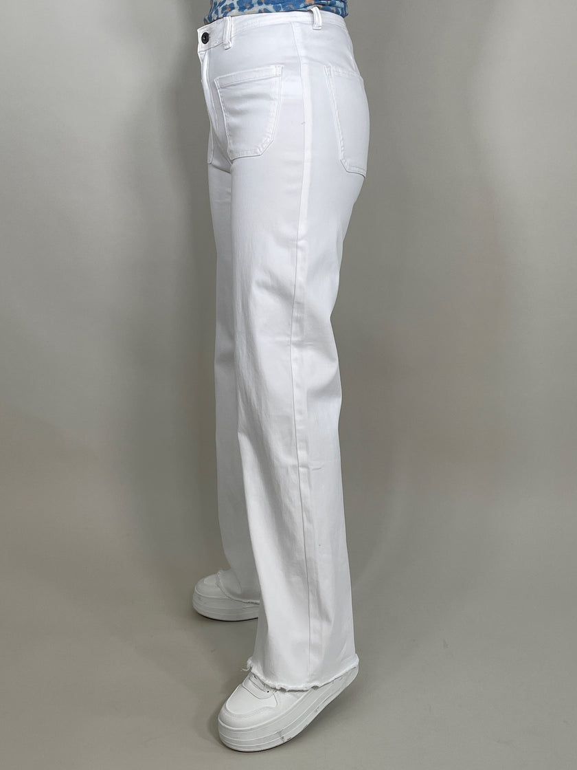 Jeans Wide Leg in Weiß Artikel 5670