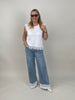 Jeans Marlene mit Spitzen-Details