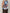 Neckholder Top Kofferstoff Muster in Braun/Blau Artikel 6163