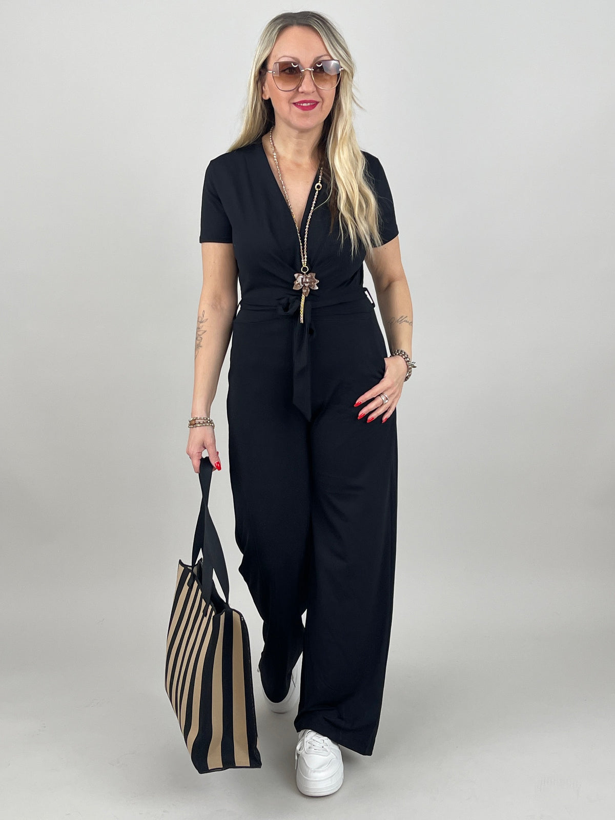 Jumpsuit Uni Schwarz