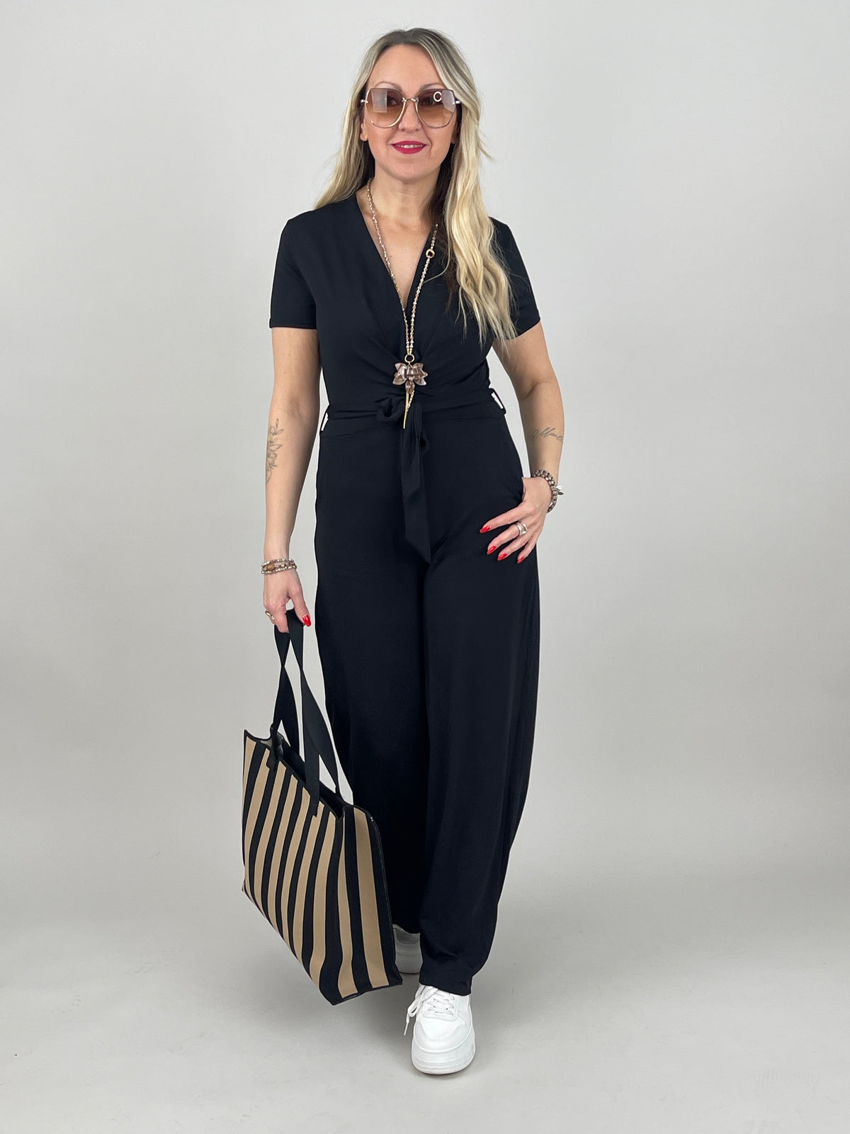 Jumpsuit Uni Schwarz