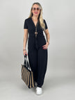 Jumpsuit Uni Schwarz