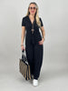 Jumpsuit Uni Schwarz