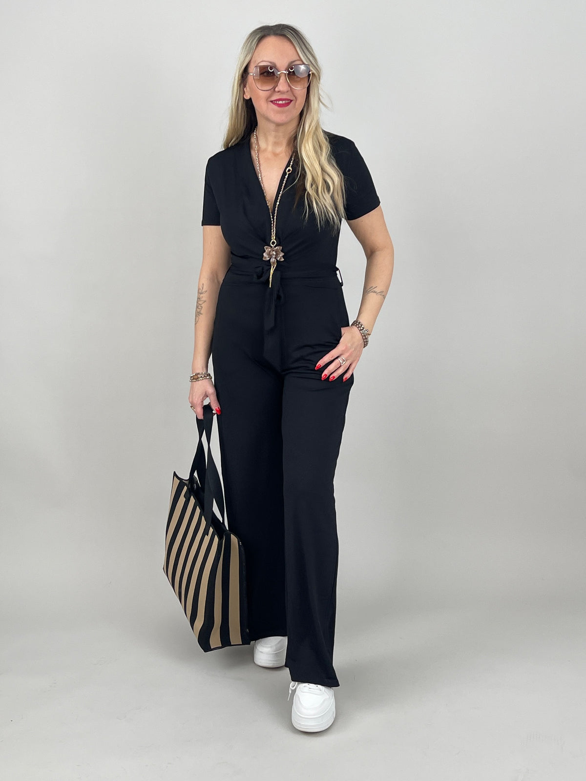 Jumpsuit Uni Schwarz