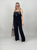 Jumpsuit Volants in Schwarz