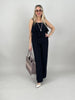 Jumpsuit Volants in Schwarz