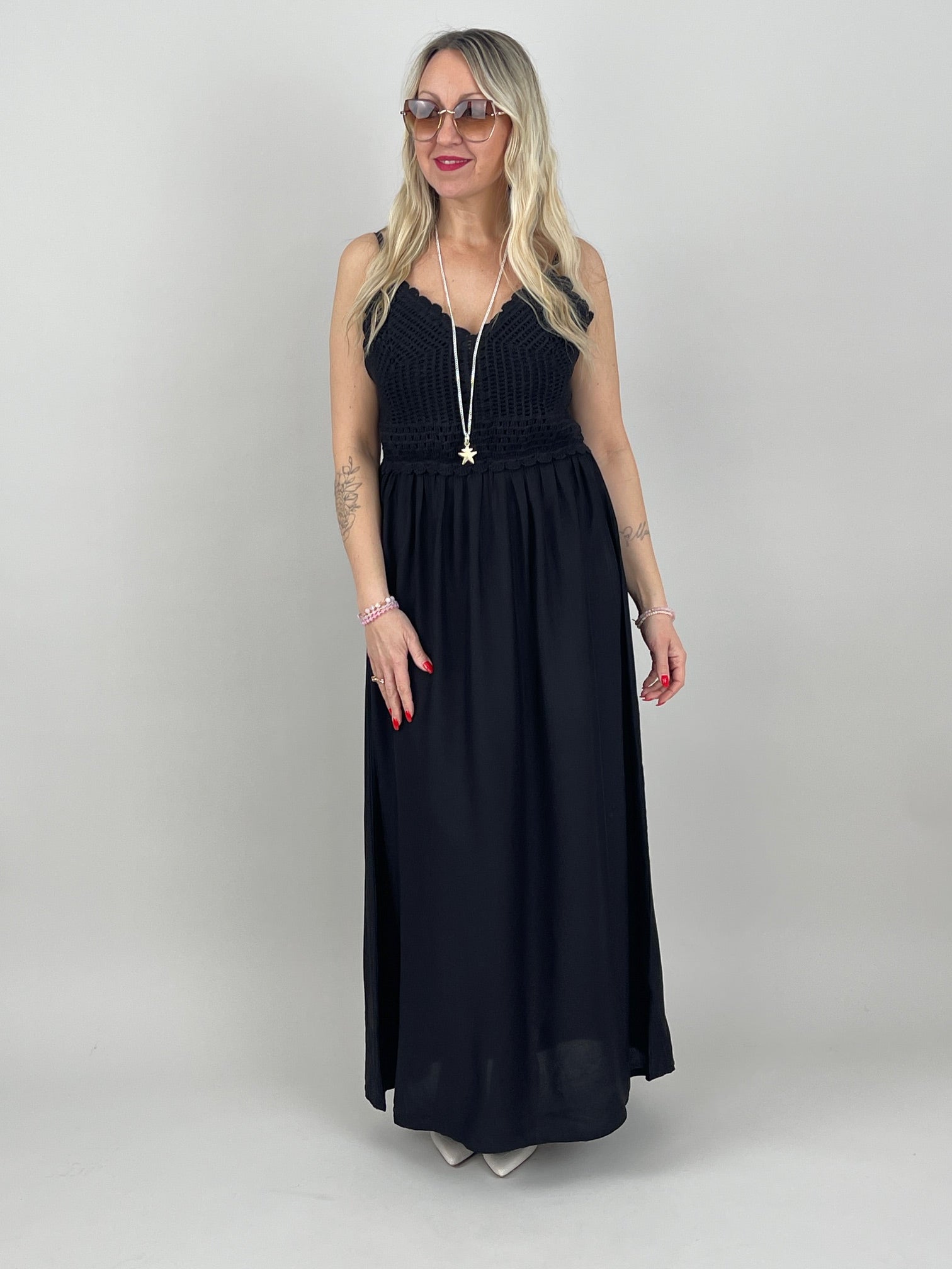 Kleid Boho in Schwarz