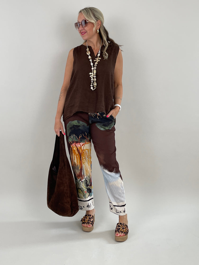 Hose mit tollem Muster in Bunt