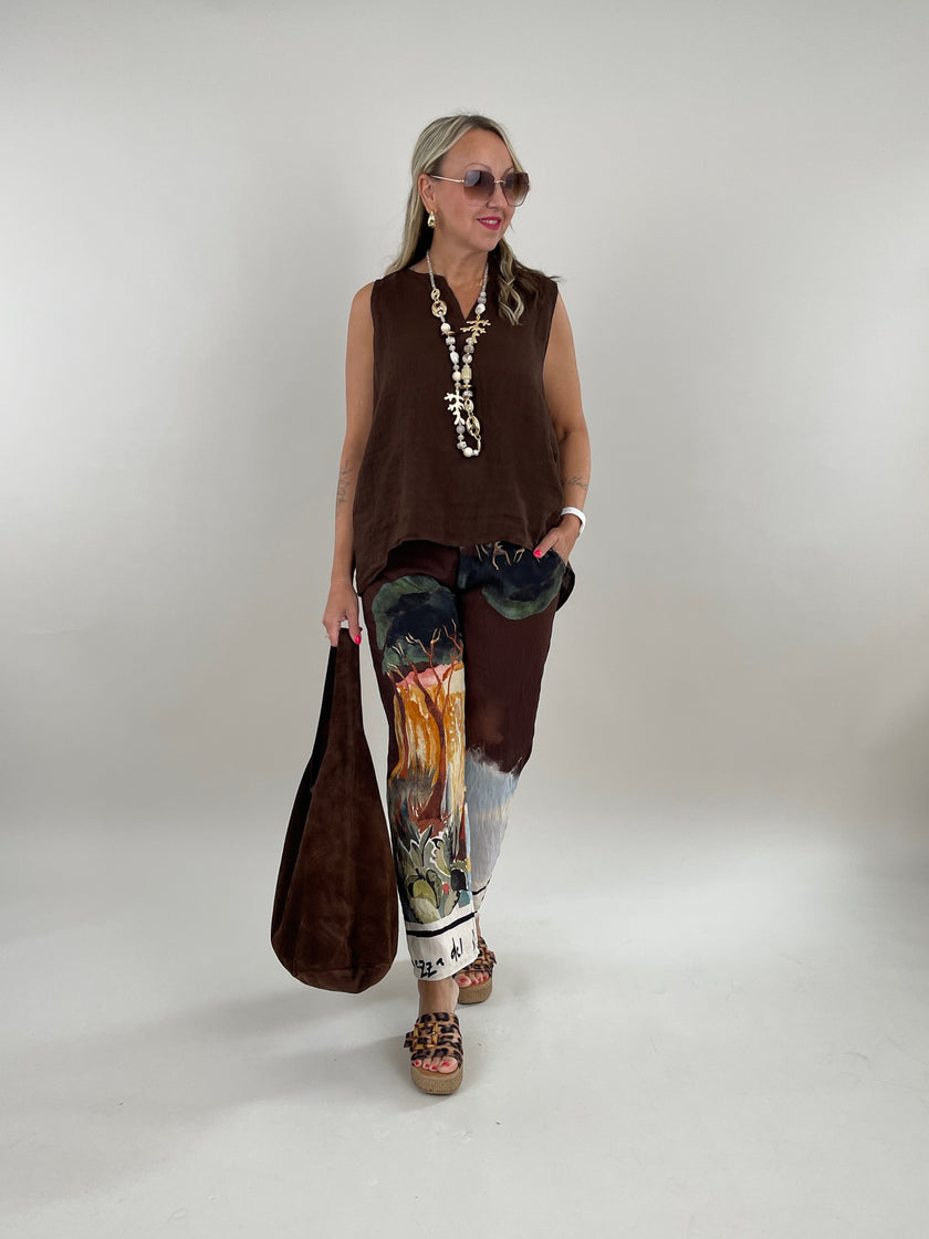 Hose mit tollem Muster in Bunt