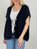 Strickweste in Schwarz