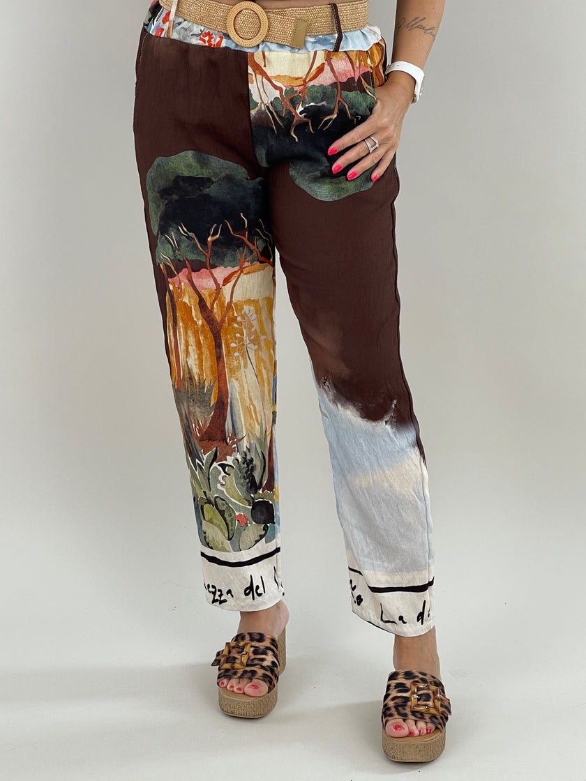 Hose mit tollem Muster in Bunt